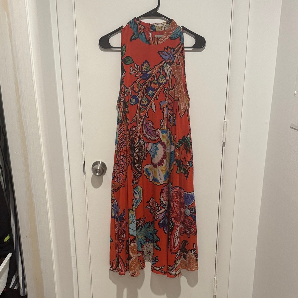 Anthropologie Maeve Larkhill Silk Swing Dress